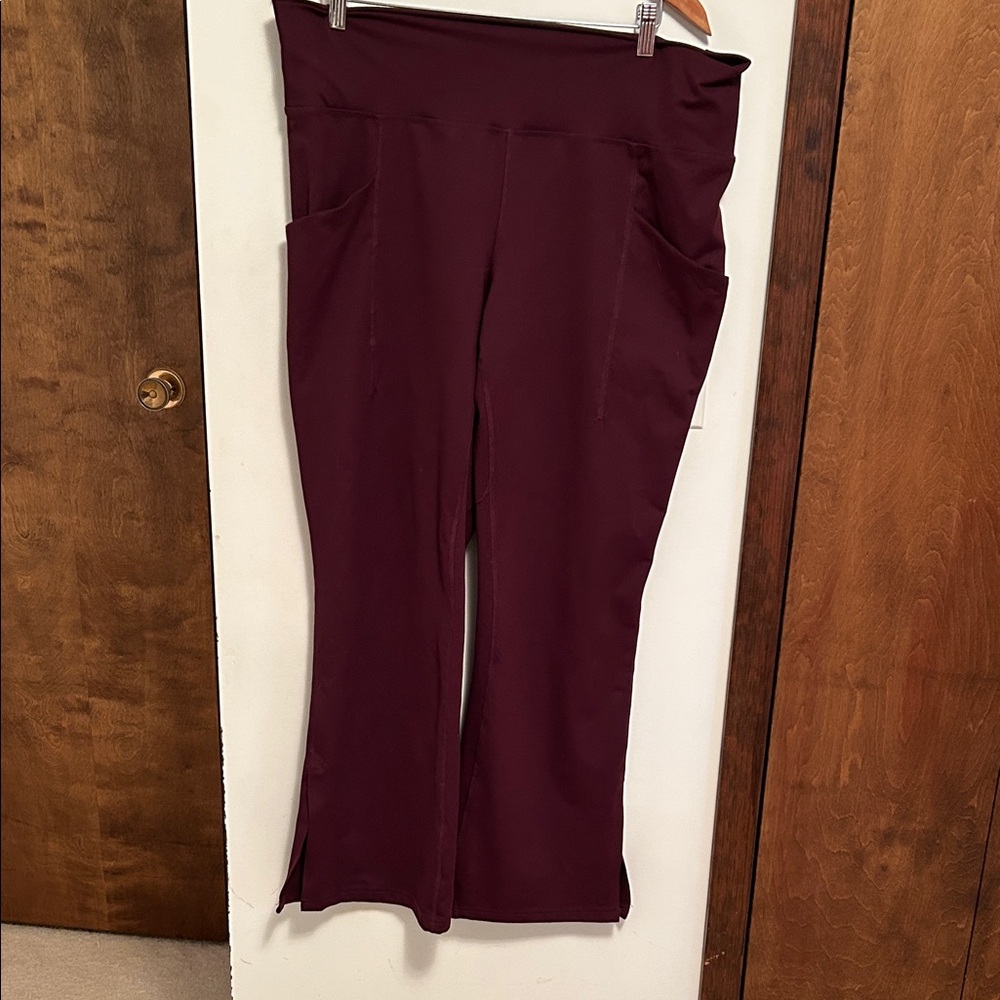 Apana Women's Boot Cut Pants - Burgundy. Buy 1 Clothing Item, Get 1 Free